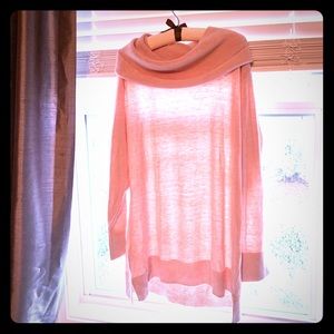 NWT Loft Plus Pink Cowl Neck Sweater 2X